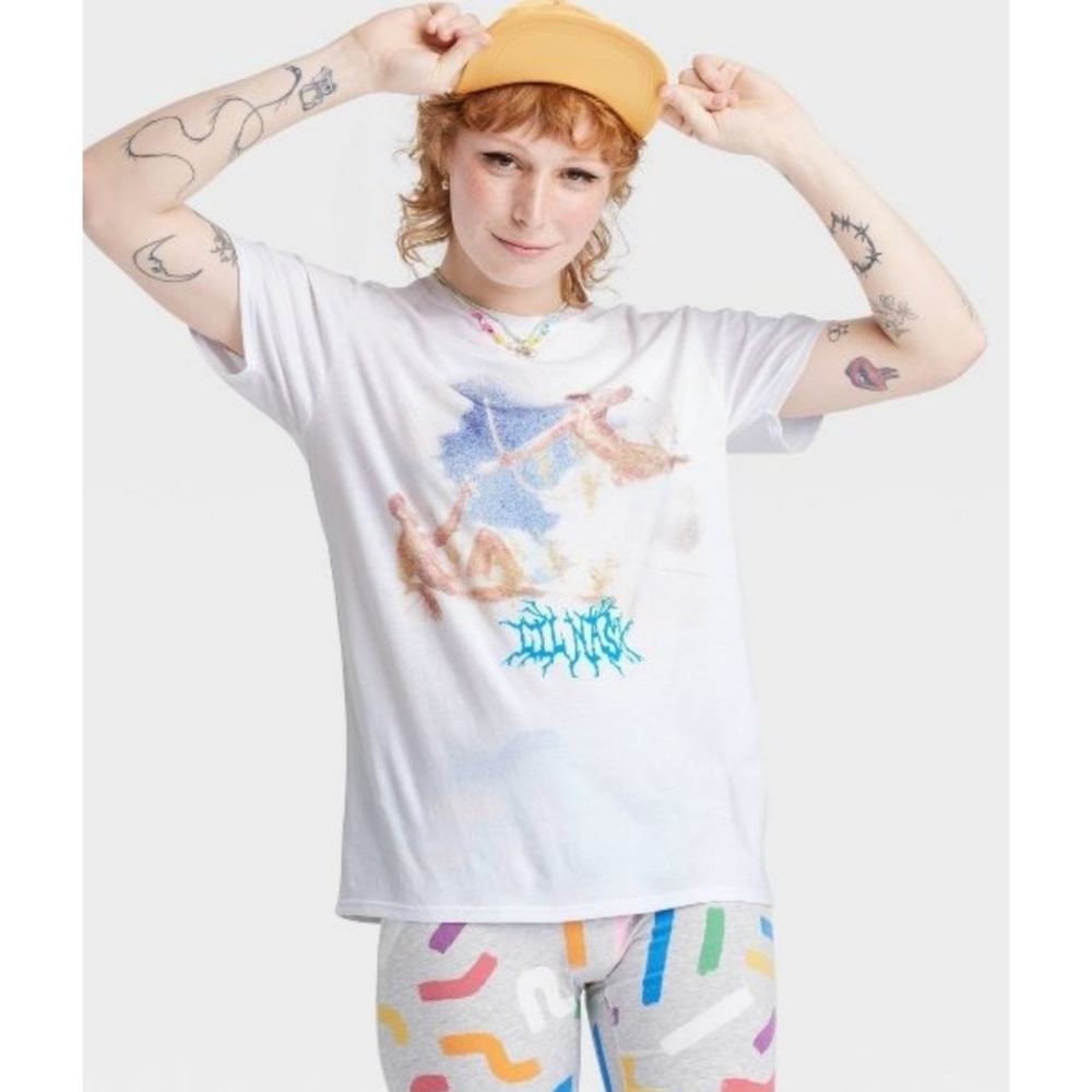 Lil Nas X Pride Short sleeve Graphic Tshirt White Size XXL